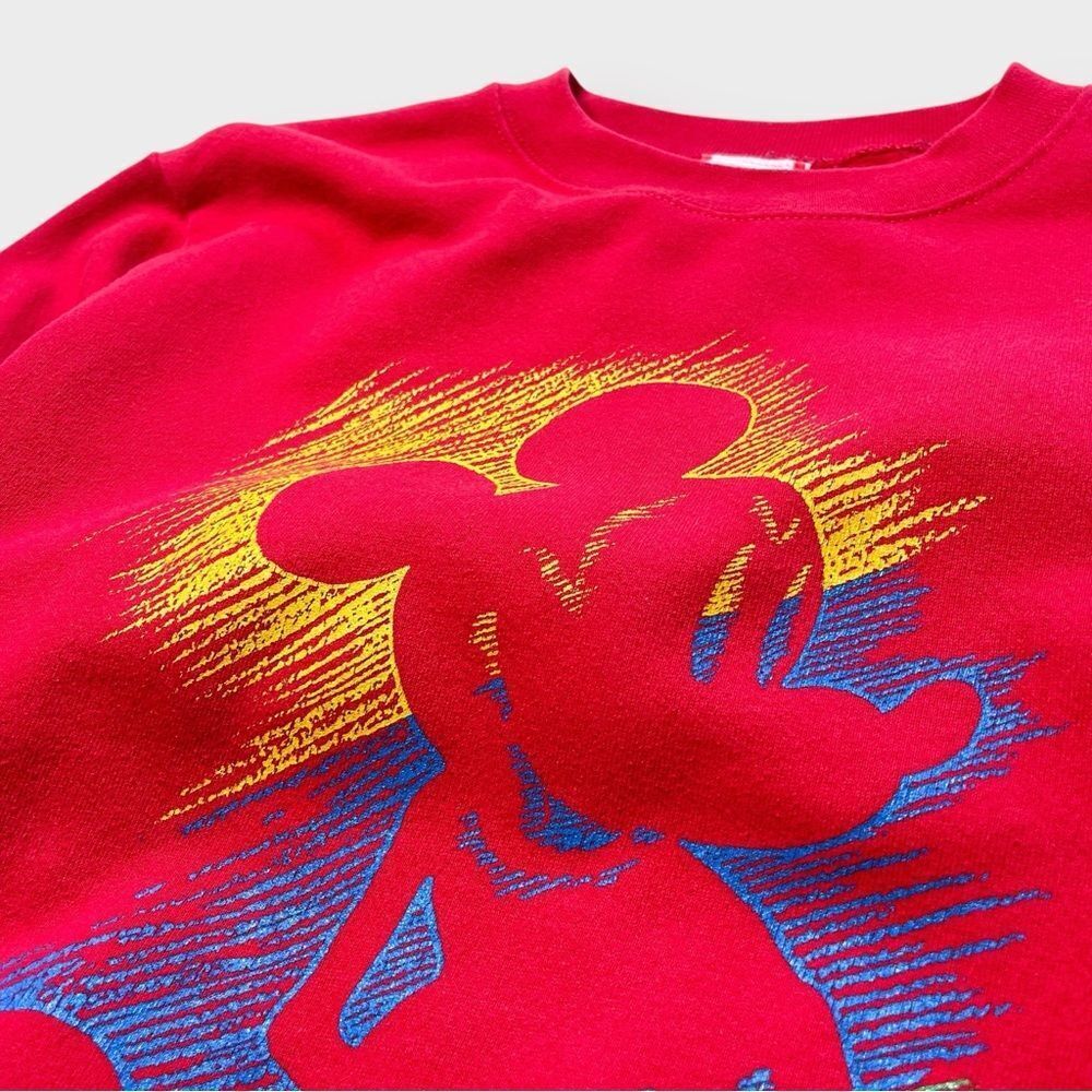 Vtg 90s Disney Designs Mickey Mouse Art Sketch Sweatshirt, USA M Disneyland - Picture 3 of 4